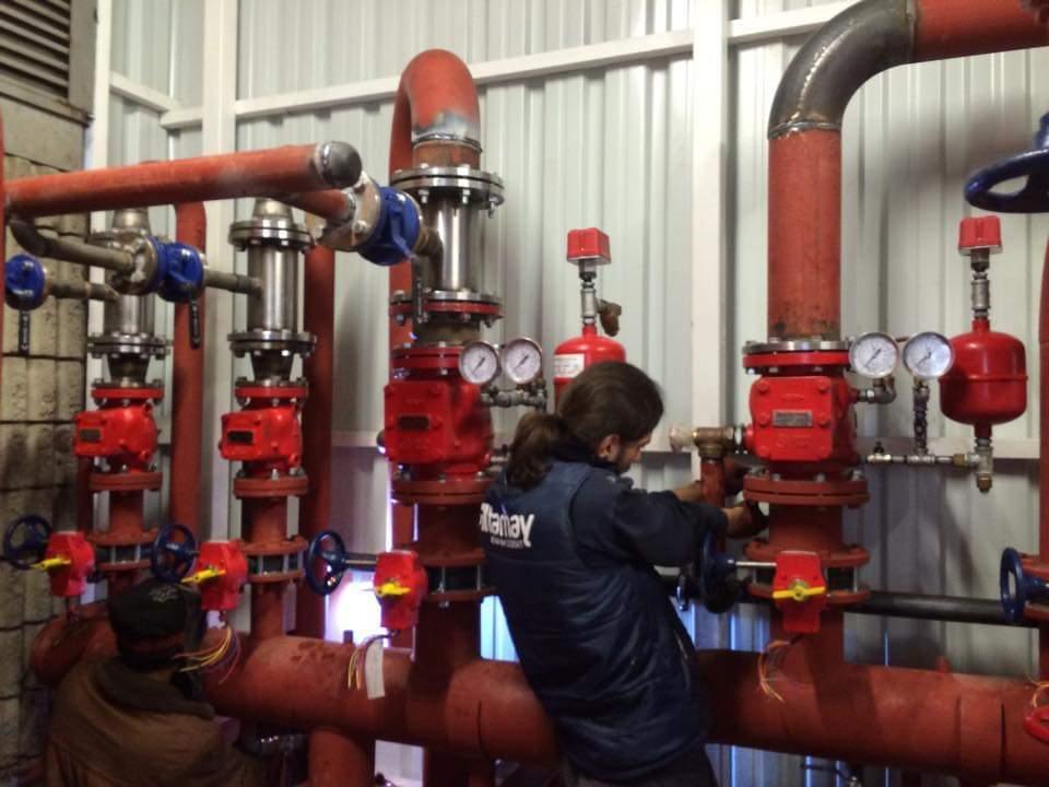 Fire pump station